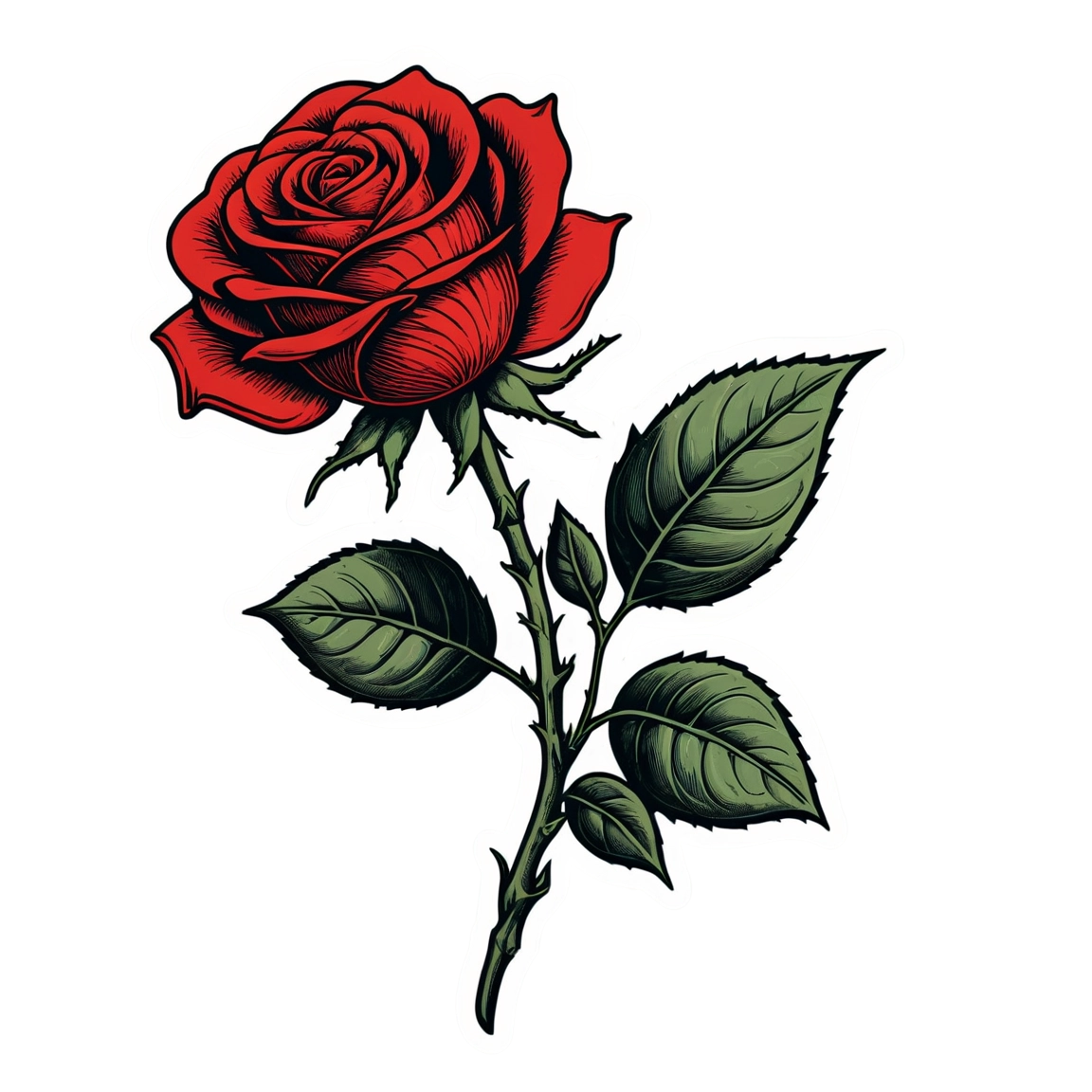 Shopify Mother's Day Hunt - Retro Etching Red Rose